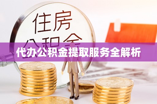 成武代办公积金提取服务全解析