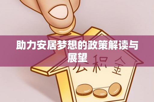 成武助力安居梦想的政策解读与展望
