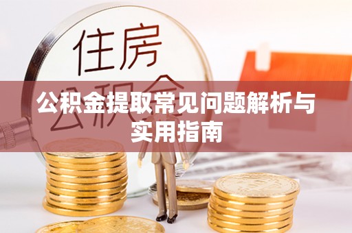 成武公积金提取常见问题解析与实用指南