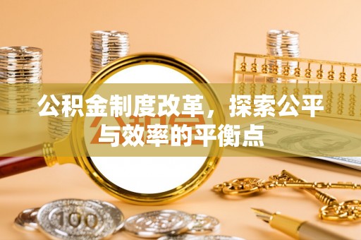 成武公积金制度改革，探索公平与效率的平衡点
