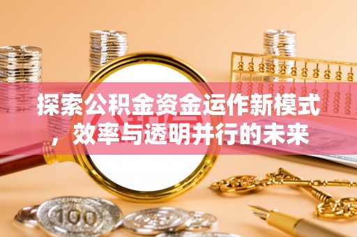 成武探索公积金资金运作新模式，效率与透明并行的未来