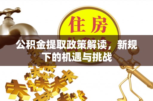 成武公积金提取政策解读，新规下的机遇与挑战