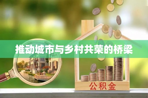 成武推动城市与乡村共荣的桥梁
