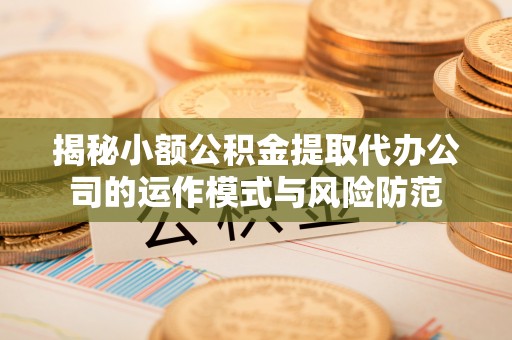 成武揭秘小额公积金提取代办公司的运作模式与风险防范