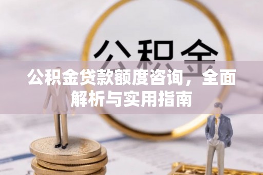成武公积金贷款额度咨询，全面解析与实用指南