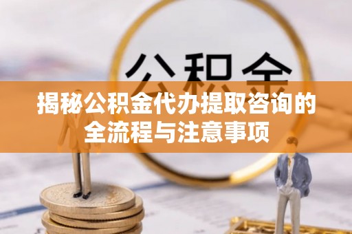 成武揭秘公积金代办提取咨询的全流程与注意事项