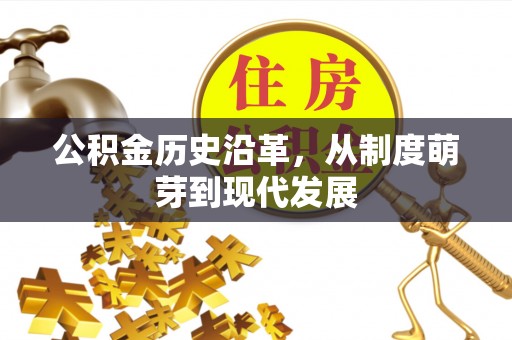 成武公积金历史沿革，从制度萌芽到现代发展