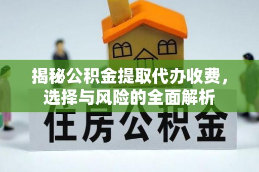 成武揭秘公积金提取代办收费，选择与风险的全面解析