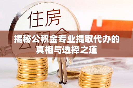 成武揭秘公积金专业提取代办的真相与选择之道