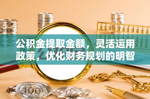 成武公积金提取金额，灵活运用政策，优化财务规划的明智选择