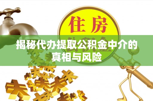 成武揭秘代办提取公积金中介的真相与风险