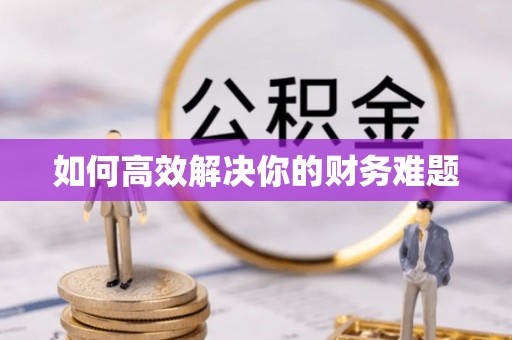成武如何高效解决你的财务难题