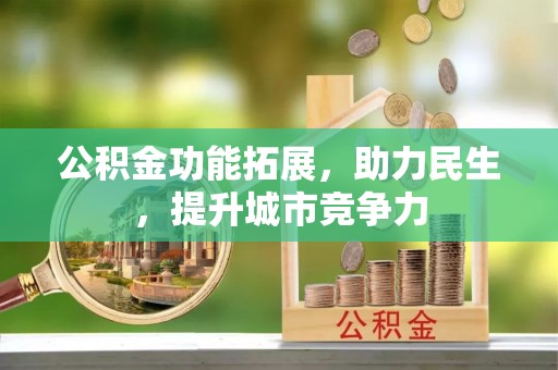 成武公积金功能拓展，助力民生，提升城市竞争力