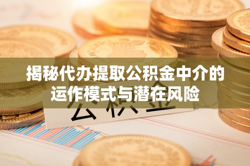 成武揭秘代办提取公积金中介的运作模式与潜在风险