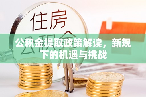 成武公积金提取政策解读，新规下的机遇与挑战