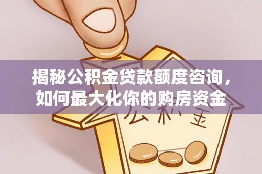 成武揭秘公积金贷款额度咨询，如何最大化你的购房资金