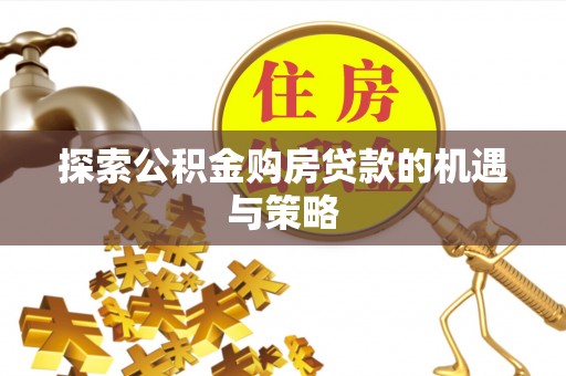 成武探索公积金购房贷款的机遇与策略