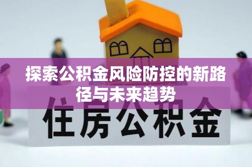 成武探索公积金风险防控的新路径与未来趋势