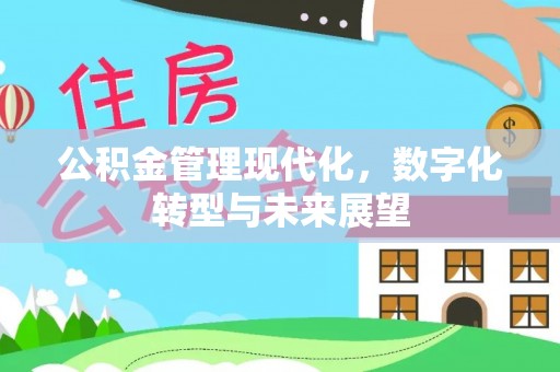 成武公积金管理现代化，数字化转型与未来展望