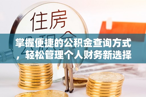 成武掌握便捷的公积金查询方式，轻松管理个人财务新选择