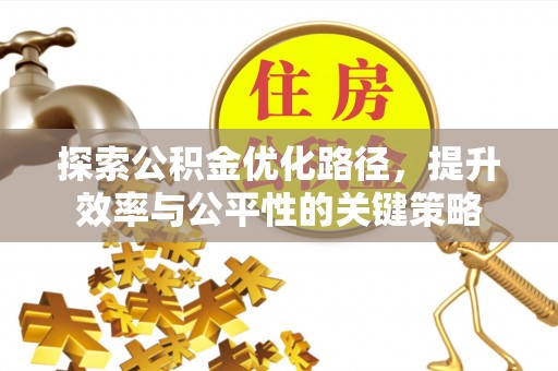 成武探索公积金优化路径，提升效率与公平性的关键策略