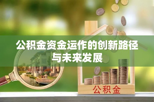 成武公积金资金运作的创新路径与未来发展