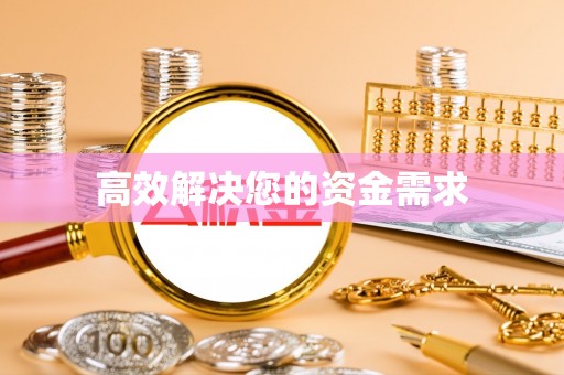 成武高效解决您的资金需求