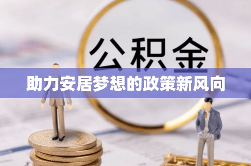 成武助力安居梦想的政策新风向