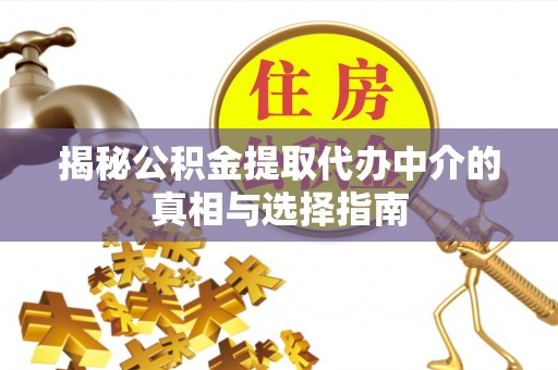 成武揭秘公积金提取代办中介的真相与选择指南